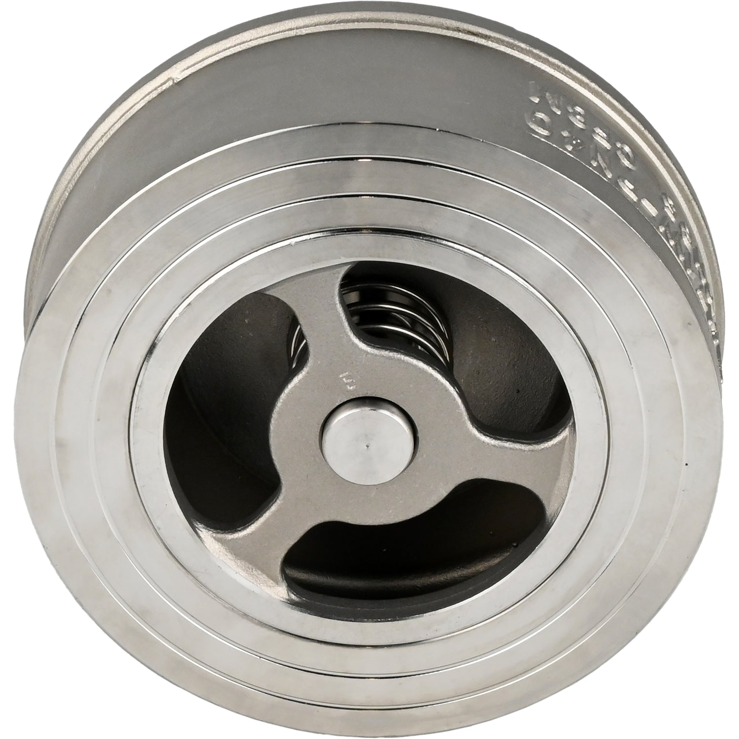 Spring check valve Elephant VCS3232-Fb 40 bar, body material - stainless steel AISI 316, locking material - stainless steel AISI 316, compact flanged, WDVF