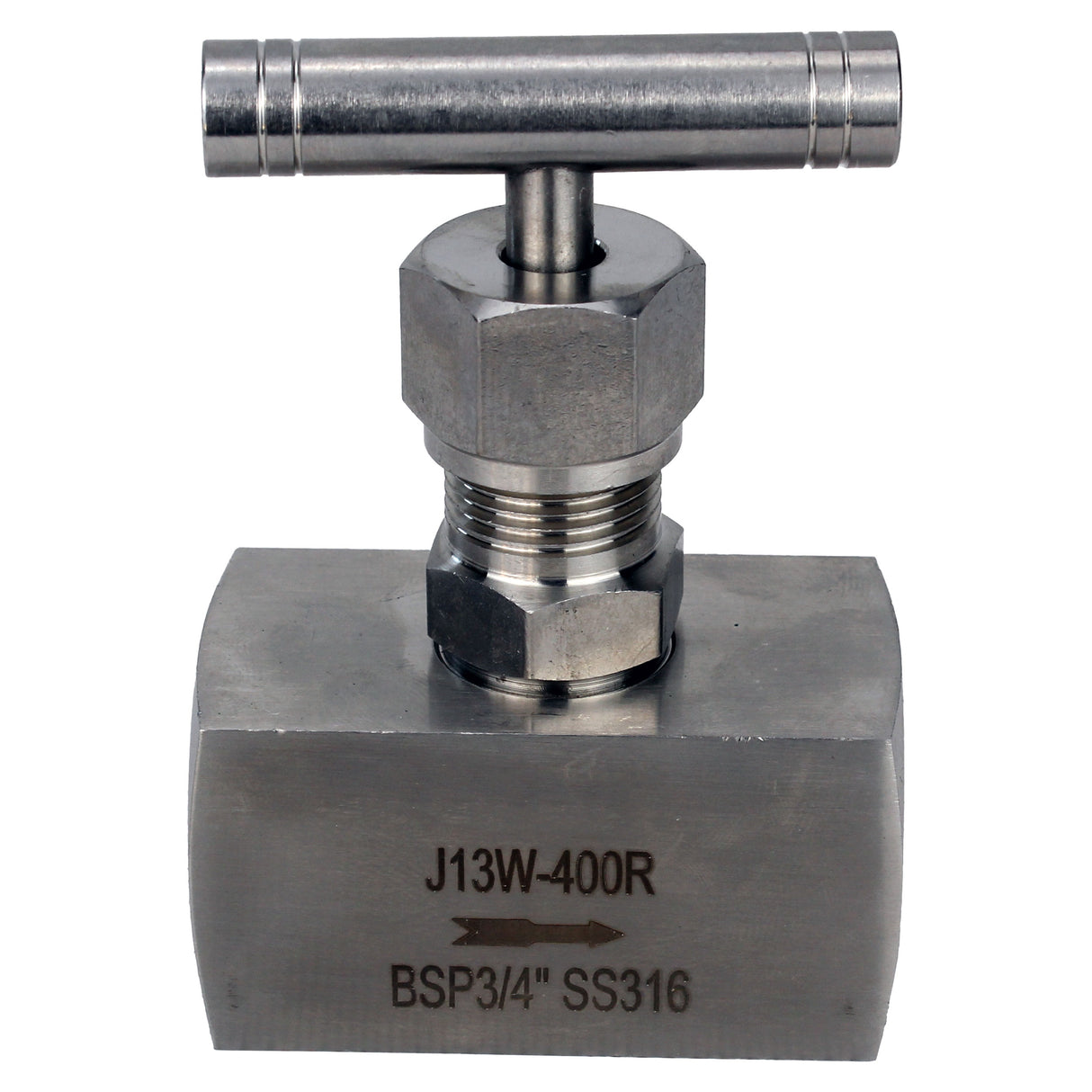 Elephant VN32M-T-Ht Gewindekugelhahn, Gehäuse - Edelstahl 316, Dichtung - Metall, mit T-Griff