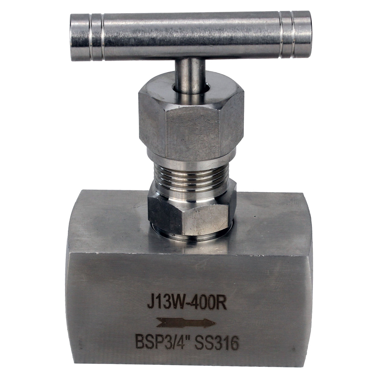 Elephant VN32M-T-Ht Gewindekugelhahn, Gehäuse - Edelstahl 316, Dichtung - Metall, mit T-Griff