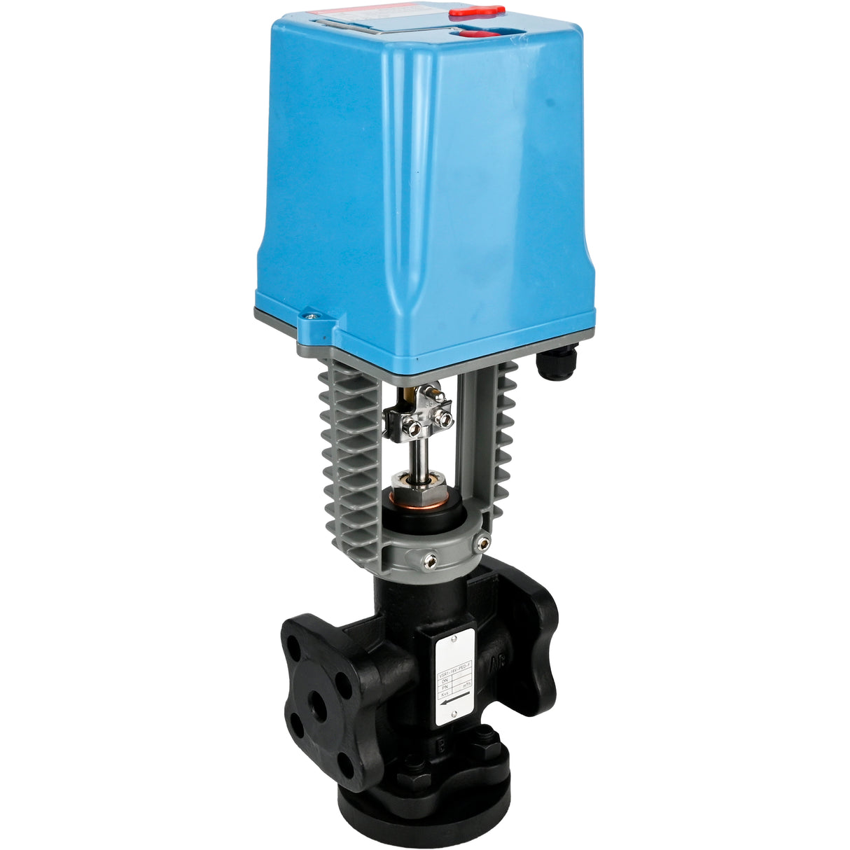 Zweiwege-Absperr- und Regelventil Elephant VSR1-16V-PED-F, Gehäusematerial - Gusseisen QT450, Sperrgehäusematerial - Edelstahl AISI 304, Dichtung - Fluorkohlenstoff (Viton, FPM), mit elektrischem Antrieb XCK220-1500 AC220V