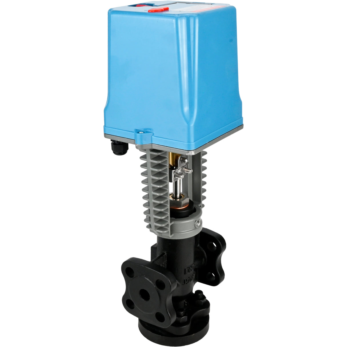 Zweiwege-Absperr- und Regelventil Elephant VSR1-16V-PED-F, Gehäusematerial - Gusseisen QT450, Sperrgehäusematerial - Edelstahl AISI 304, Dichtung - Fluorkohlenstoff (Viton, FPM), mit elektrischem Antrieb XCK220-1500 AC220V