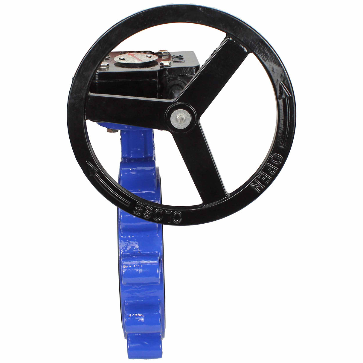 Wasser-Drosselklappe Elephant WBV1631E-2W-Fb-R, Gehäusematerial - Gusseisen QT450, Scheibenmaterial - Edelstahl AISI 304, Dichtung - EPDM, Getriebe