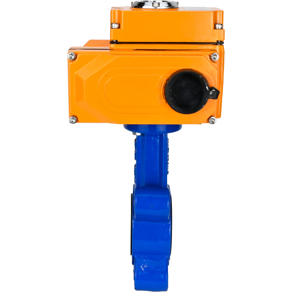 Wasser-Schmetterlingsventil Elephant WBV1616N-2W-Fb-H, Gehäusematerial - Gusseisen QT450, Scheibenmaterial - Gusseisen QT450, Dichtung - NBR, elektrischer Antrieb QT-N-EM-O1-220VAC-U1 220V