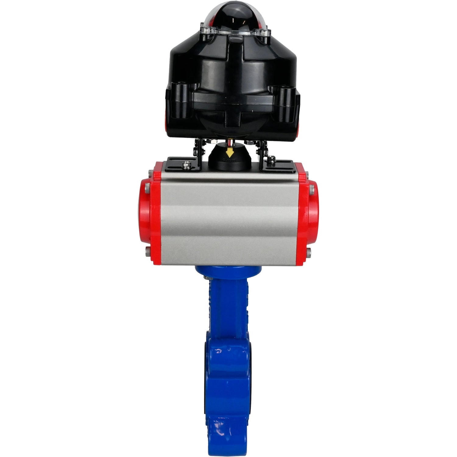 Wasser-Schmetterlingsventil Elephant WBV1631E-2W-Fb-H, Gehäusematerial - Gusseisen QT450, Scheibenmaterial - Edelstahl AISI 304, Dichtung - EPDM, mit pneumatischem Doppelwirkungsantrieb PA-DA, LSU APL-510N EX