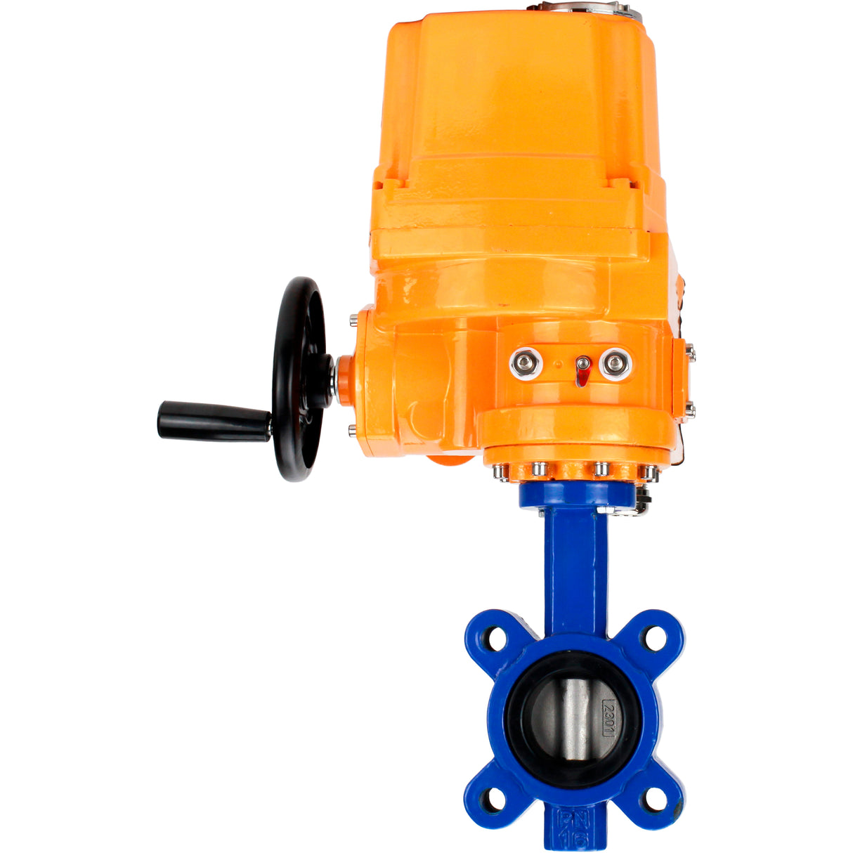 Wasser-Schmetterlingsventil Elephant WBV1631E-2W-Fb-H, Gehäusematerial - Gusseisen QT450, Scheibenmaterial - Edelstahl AISI 304, Dichtung - EPDM, elektrischer Antrieb QT-EX-EM-O2-24VDC-U1 24V