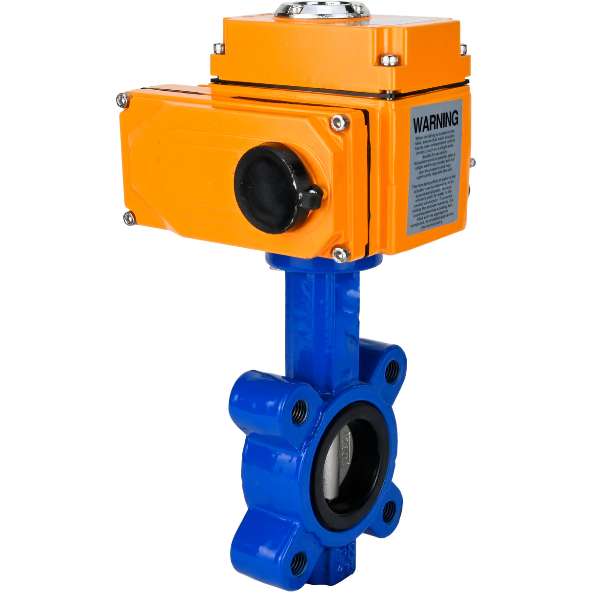 Wasser-Schmetterlingsventil Elephant WBV1631E-2W-Fb-H, Gehäusematerial - Gusseisen QT450, Scheibenmaterial - Edelstahl AISI 304, Dichtung - EPDM, elektrischer Antrieb QT-N-EM-O1-24VDC-U1 24V