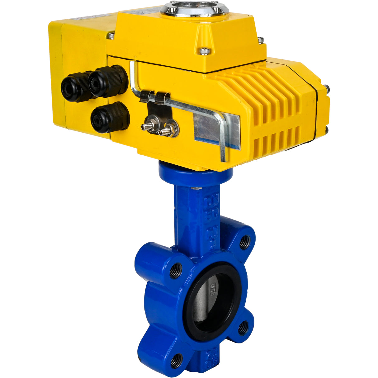 Wasser-Schmetterlingsventil Elephant WBV1631E-2W-Fb-H, Gehäusematerial - Gusseisen QT450, Scheibenmaterial - Edelstahl AISI 304, Dichtung - EPDM, elektrischer Antrieb QT-N-EM-A1-220VAC-U1 220V