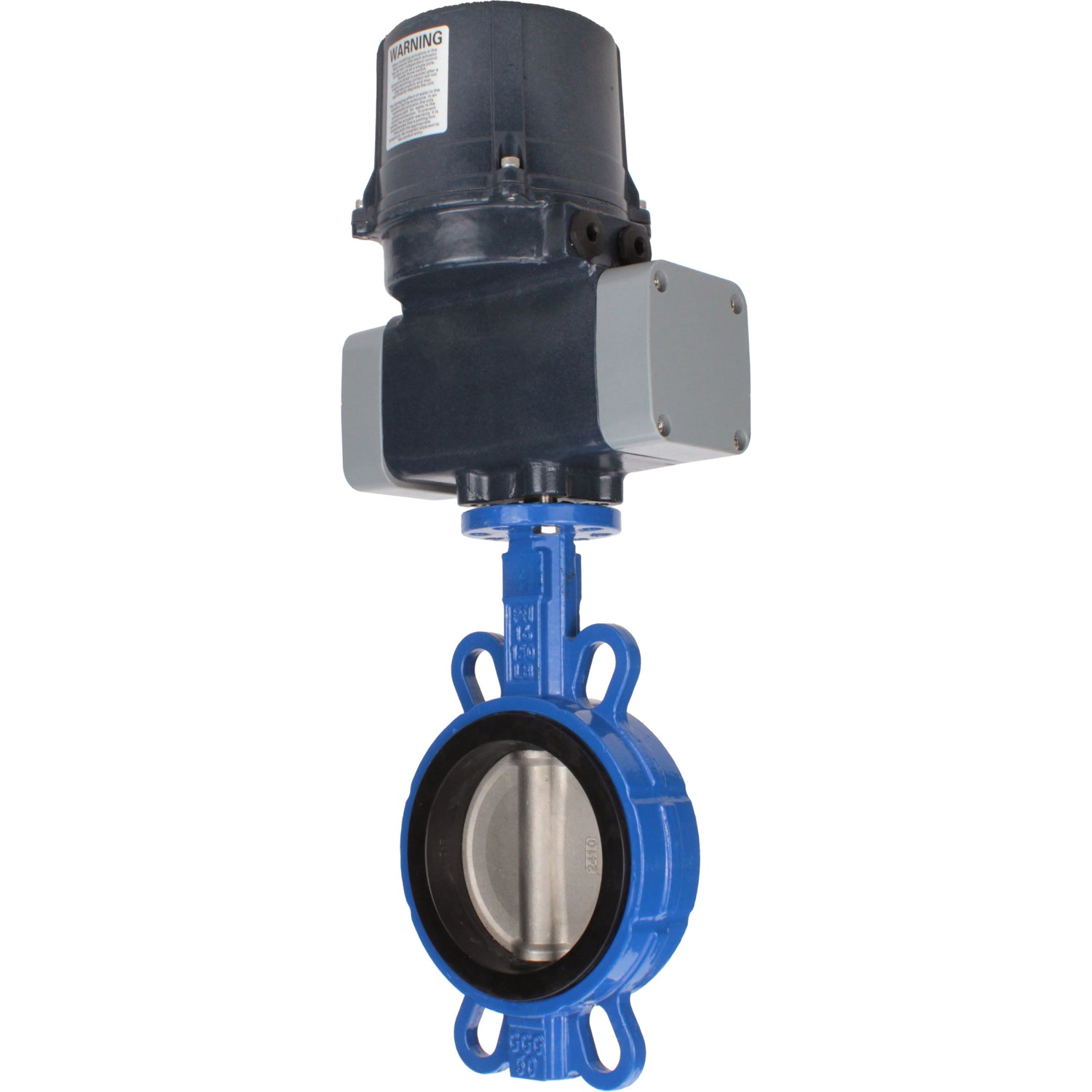 Schmetterlingsventile für abrasive Medien Elephant WBV1632E-2W-Fb-Flansch, Gehäuse - Gusseisen QT450, Scheibe - Edelstahl 316L, Dichtung - EPDM, mit elektrischem Vierteldreh-Antrieb Elephant QTSA-N-EM-O0-220VAC