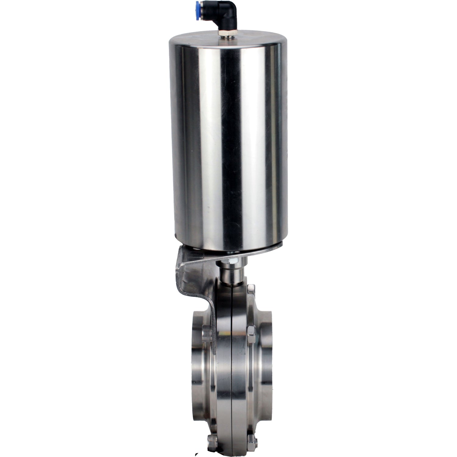 Water Butterfly valves Elephant WBV3131S-2W-W-H, body material - stainless steel AISI 304, seal - Silicon, with pneumatic actuator PA-SA-85