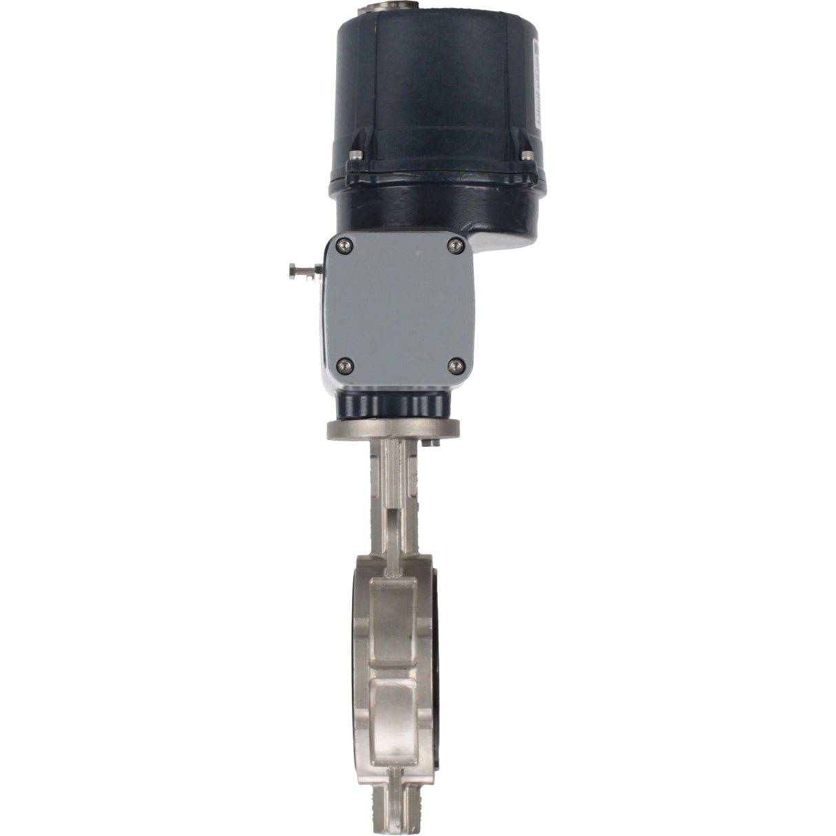 Absperrklappen Elephant WBV3232E-2W-Fb-H mit Zwischenflansch, Gehäuse - Edelstahl AISI 316L, Scheibe - Edelstahl 316L, Dichtung - EPDM, mit elektrischem Vierteldrehantrieb Elephant QTSA-N-EM-O0-220VAC