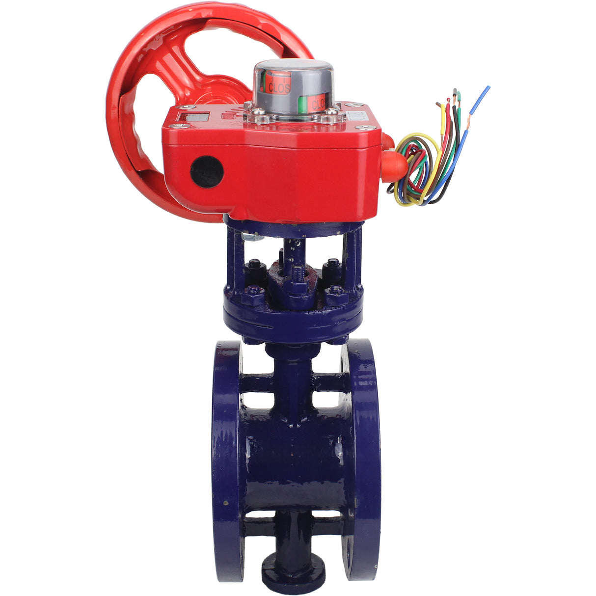 Wasser-Schmetterlingsventil Elephant WBV3EX-3431M-1W-F-ISO, Gehäusematerial - Kohlenstoffstahl, Scheibenmaterial - Edelstahl AISI 304, Dichtung - Metall, Getriebe HGBF RQN