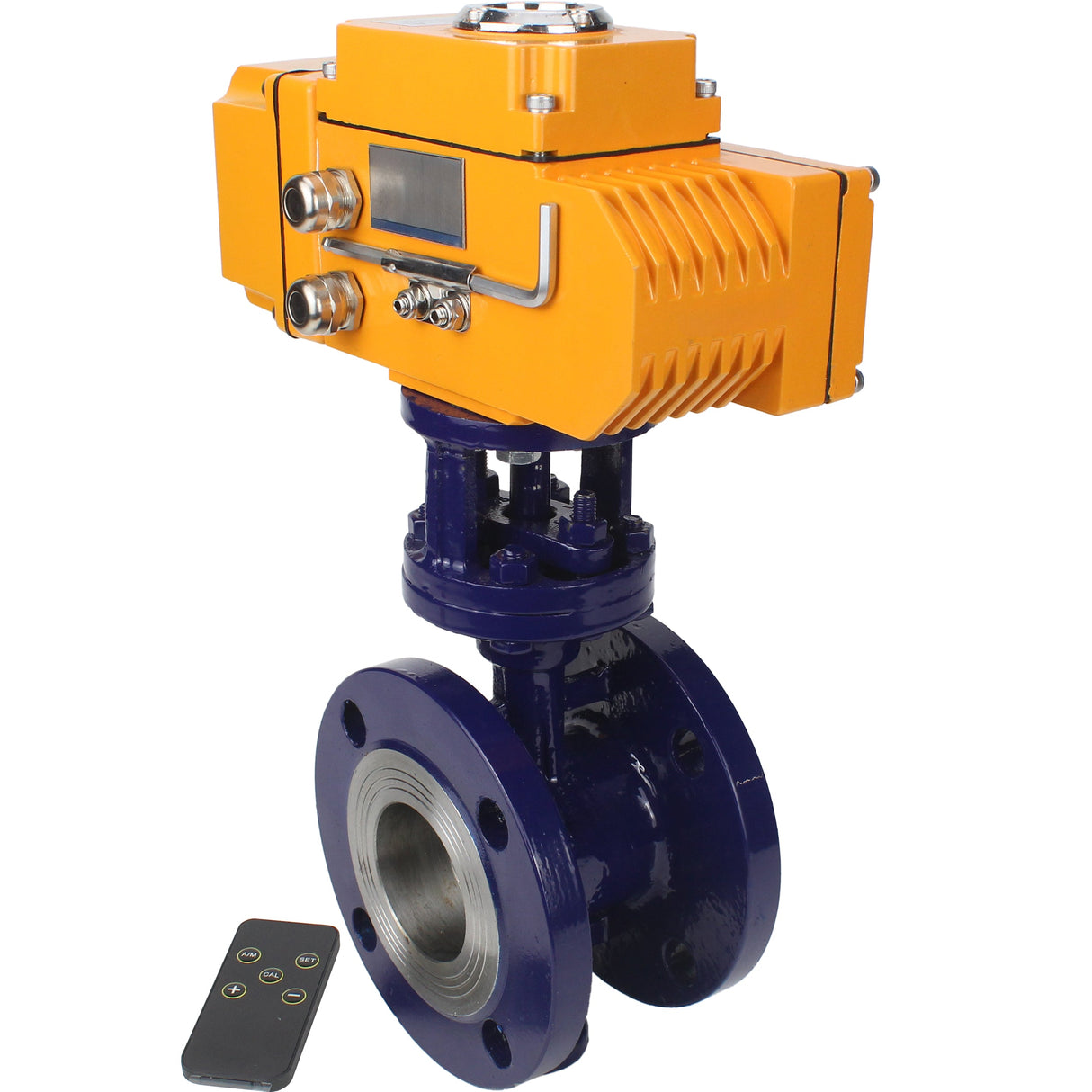 Wasser-Schmetterlingsventil Elephant WBV3EX-3431M-1W-F-ISO, Gehäusematerial - Kohlenstoffstahl, Scheibenmaterial - Edelstahl AISI 304, Dichtung - Metall, elektrischer Antrieb QT-N-хEM-O1 24V