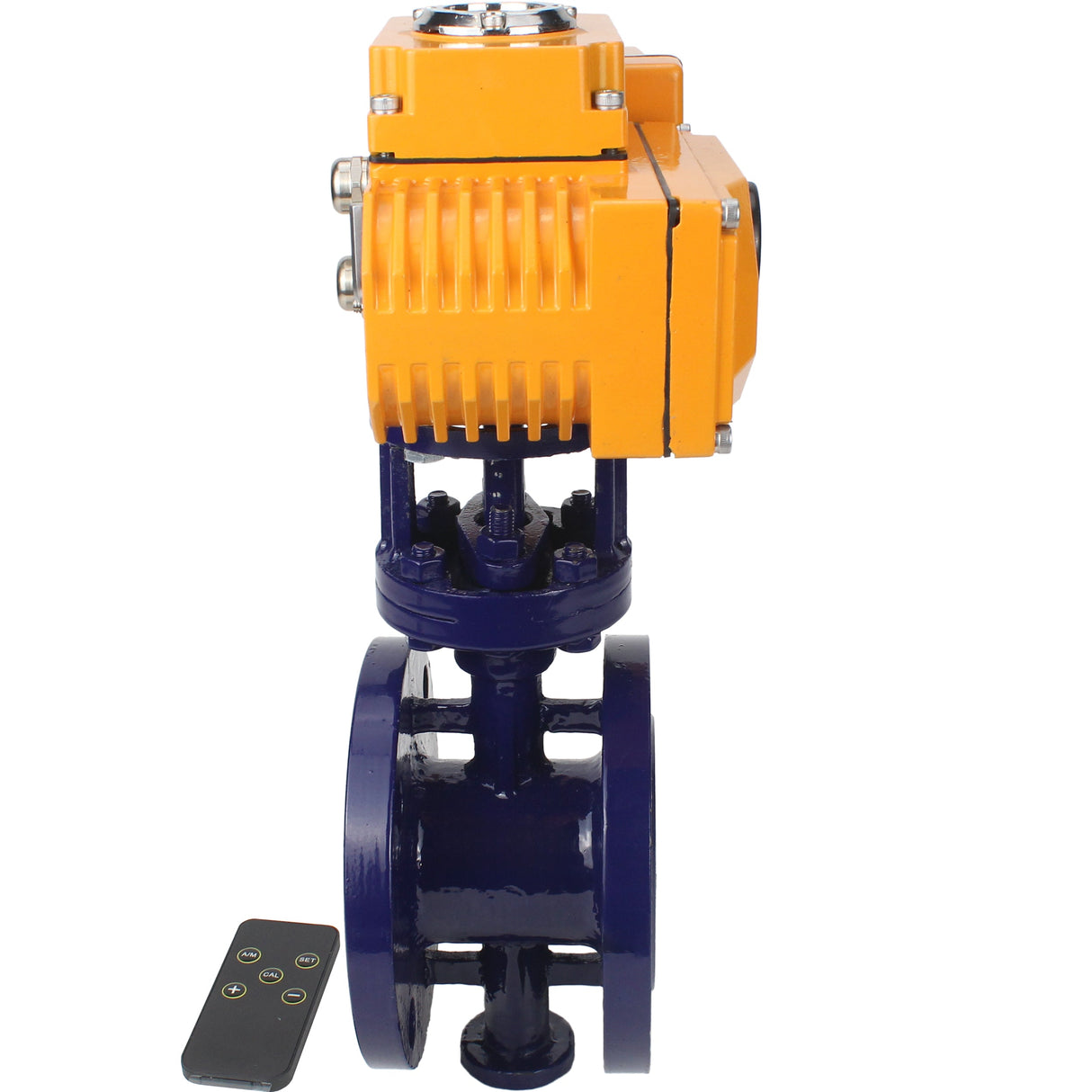 Wasser-Schmetterlingsventil Elephant WBV3EX-3431M-1W-F-ISO, Gehäusematerial - Kohlenstoffstahl, Scheibenmaterial - Edelstahl AISI 304, Dichtung - Metall, elektrischer Antrieb QT-N-хEM-O1 380V