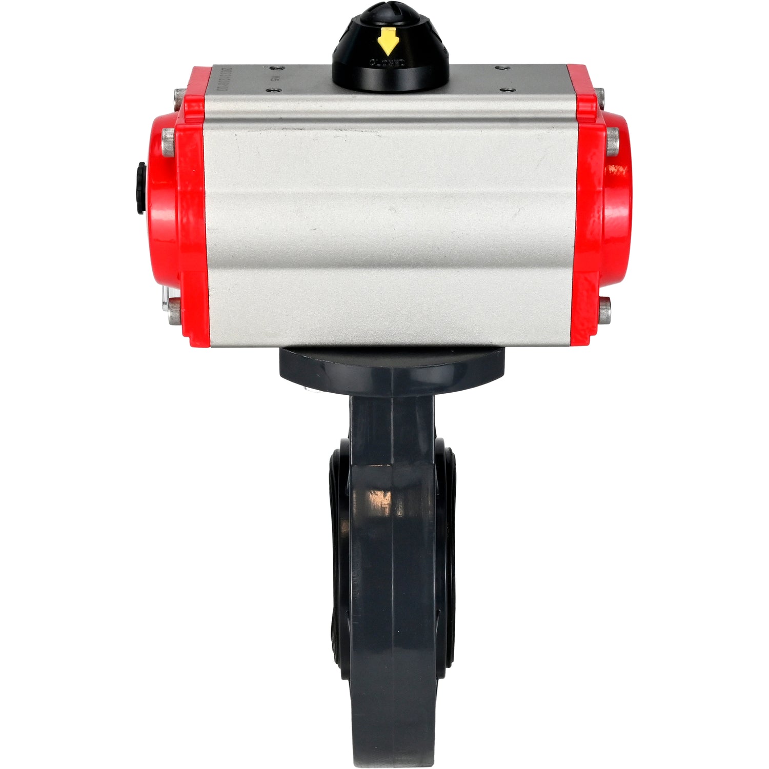 Butterfly valves Elephant WBV4242E-2W-Fb-ISO, body material - UPVC, disc material - UPVC, seal - EPDM, with pneumatic actuator with return springs PA-SA and pneumatic distributor 4M310-08 NAMUR 220V