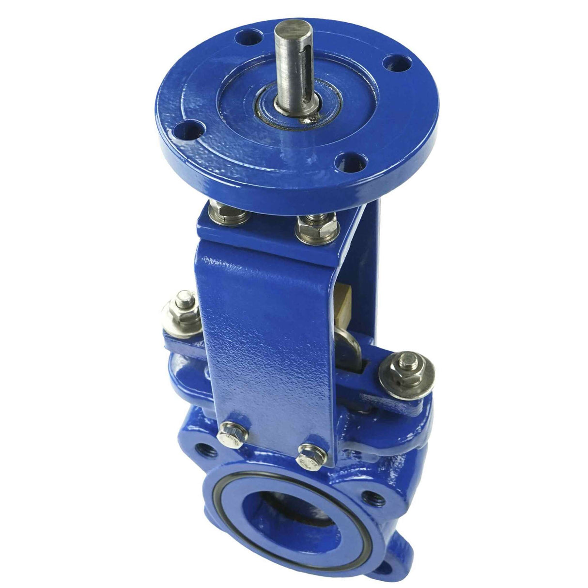 Messerkegelventil Elephant GGG40-SS304-NBR-2W-ISO, gehäusematerial - gusseisen GGG40, klingenmaterial - edelstahl AISI 304, dichtung - NBR, nur mit schaft