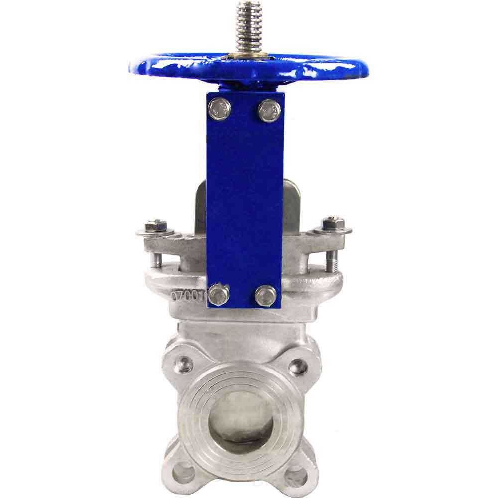 Messerschieber Elephant SS316-SS316-EPDM-1W-W, Gehäusematerial – Edelstahl AISI 316, Messermaterial – Edelstahl AISI 316, Dichtung – EPDM, Handradbetätigung