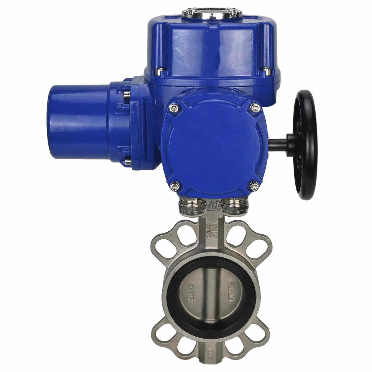 Wasser-Schmetterlingsventil Elephant 316l-316l-epdm-elephant-qt-w-m-110/220v, Gehäusematerial - Edelstahl AISI 316L, Scheibenmaterial - Edelstahl AISI 316L, Dichtung - EPDM, elektrisch betätigter Antrieb