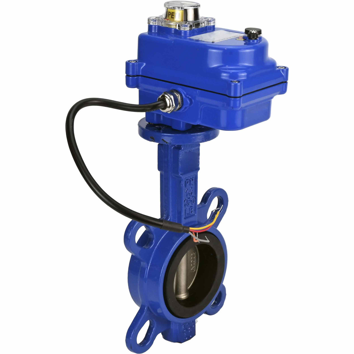 Wasser-Schmetterlingsventil Elephant ggg50-316l-epdm-elephant-12, Gehäusematerial - Gusseisen GGG50, Scheibenmaterial - Edelstahl AISI 316L, Dichtung - EPDM, elektrisch betätigt