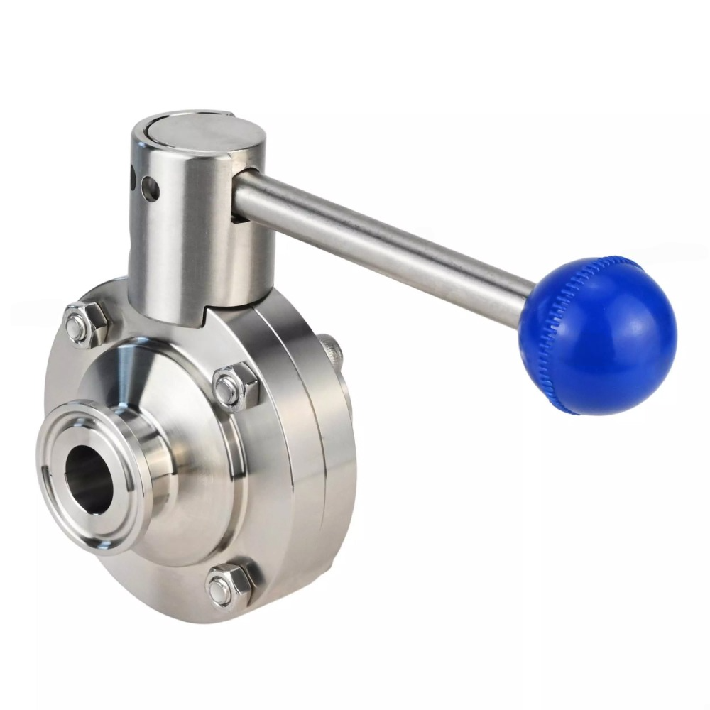 Wasserabsperrklappe Elephant WBV3131E-2W-C-H, Gehäuse - Edelstahl AISI 304, Klappenscheibe - Edelstahl AISI 304, Dichtung - EPDM, Griff