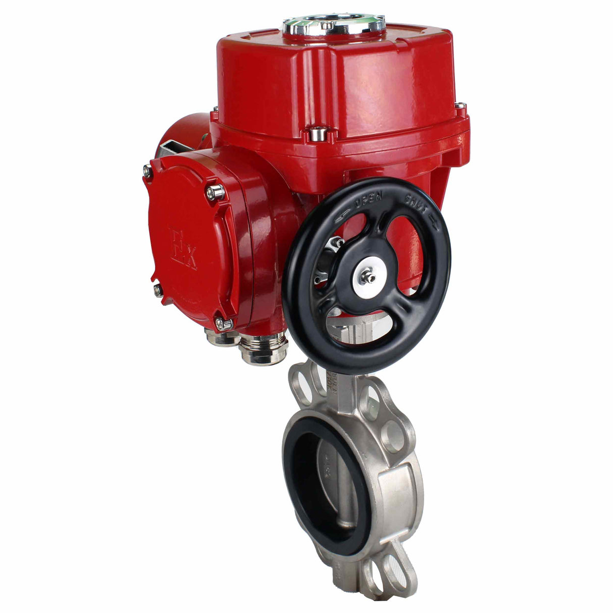 Wasser-Schmetterlingsventil Elephant 316l-316l-epdm-elephant-qt-w-m-ex-110/220v, Gehäusematerial - Edelstahl AISI 316L, Scheibenmaterial - Edelstahl AISI 316L, Dichtung - EPDM, elektrisch betätigter Antrieb