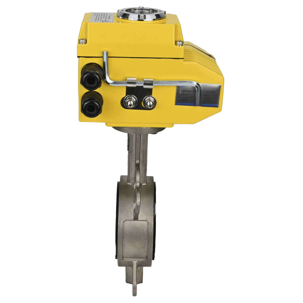 Wasserabsperrklappe Elephant 316l-ptfe-elephant-380, Gehäusematerial – Edelstahl AISI 316L, Scheibenmaterial – Edelstahl AISI 316L, Dichtung – PTFE, elektrischer Antrieb betätigt