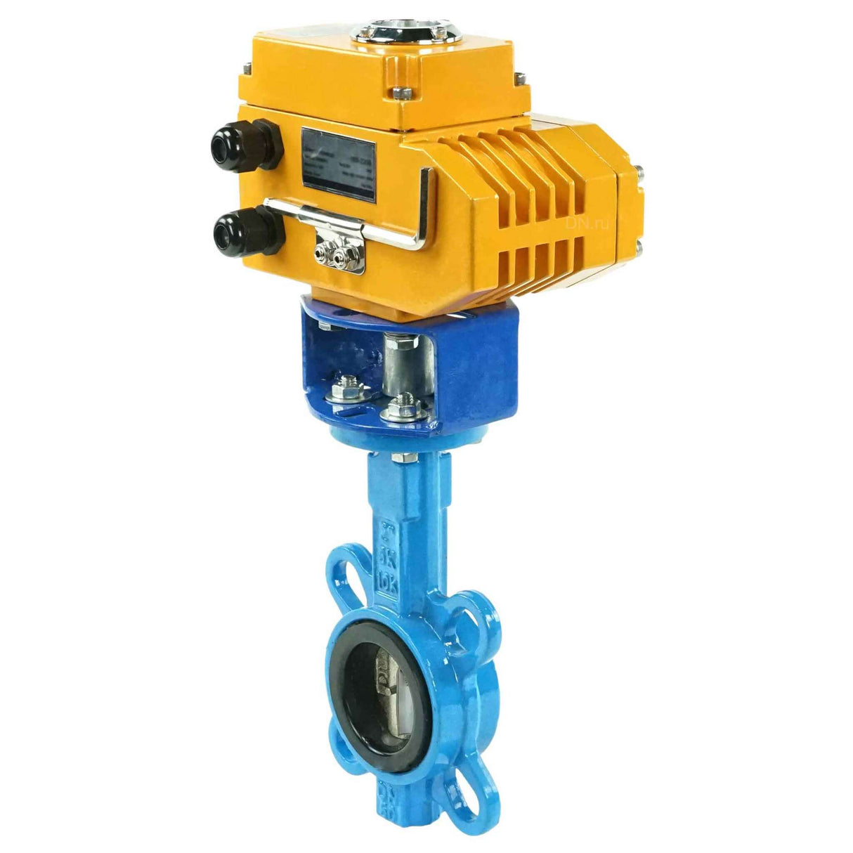 Wasserabsperrklappe Elephant bv16-g50-g40-elephant-110/220, Gehäusematerial – Gusseisen GGG50, Scheibenmaterial – Gusseisen GGG40, Dichtung – EPDM, elektrischer Antrieb betätigt