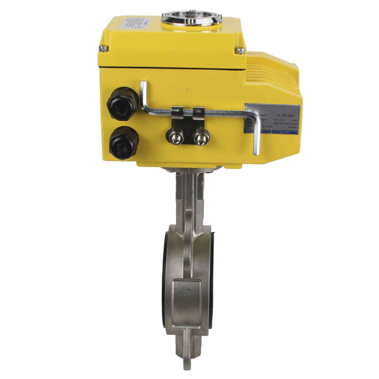 Wasserabsperrklappe Elephant 316l-nbr-elephant-24v, Gehäusematerial – Edelstahl AISI 316L, Scheibenmaterial – Edelstahl AISI 316L, Dichtung – NBR, elektrischer Antrieb betätigt