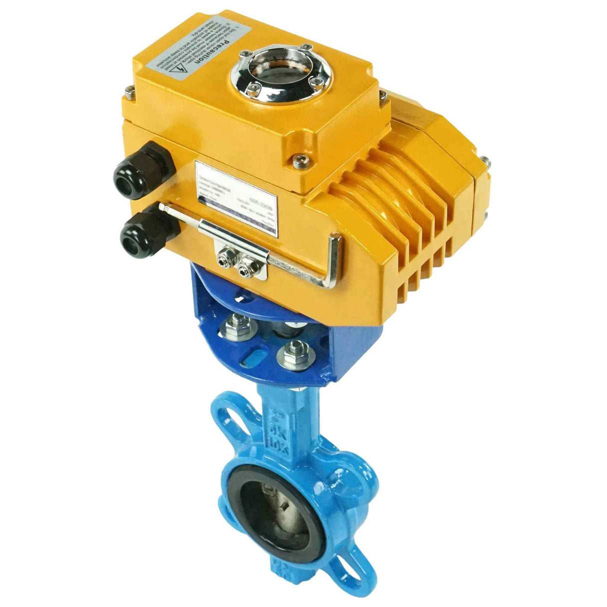 Wasserabsperrklappe Elephant bv16-110/220-4-20, Gehäusematerial – Gusseisen GGG50, Scheibenmaterial – Gusseisen GGG40, Dichtung – EPDM, elektrischer Antrieb betätigt