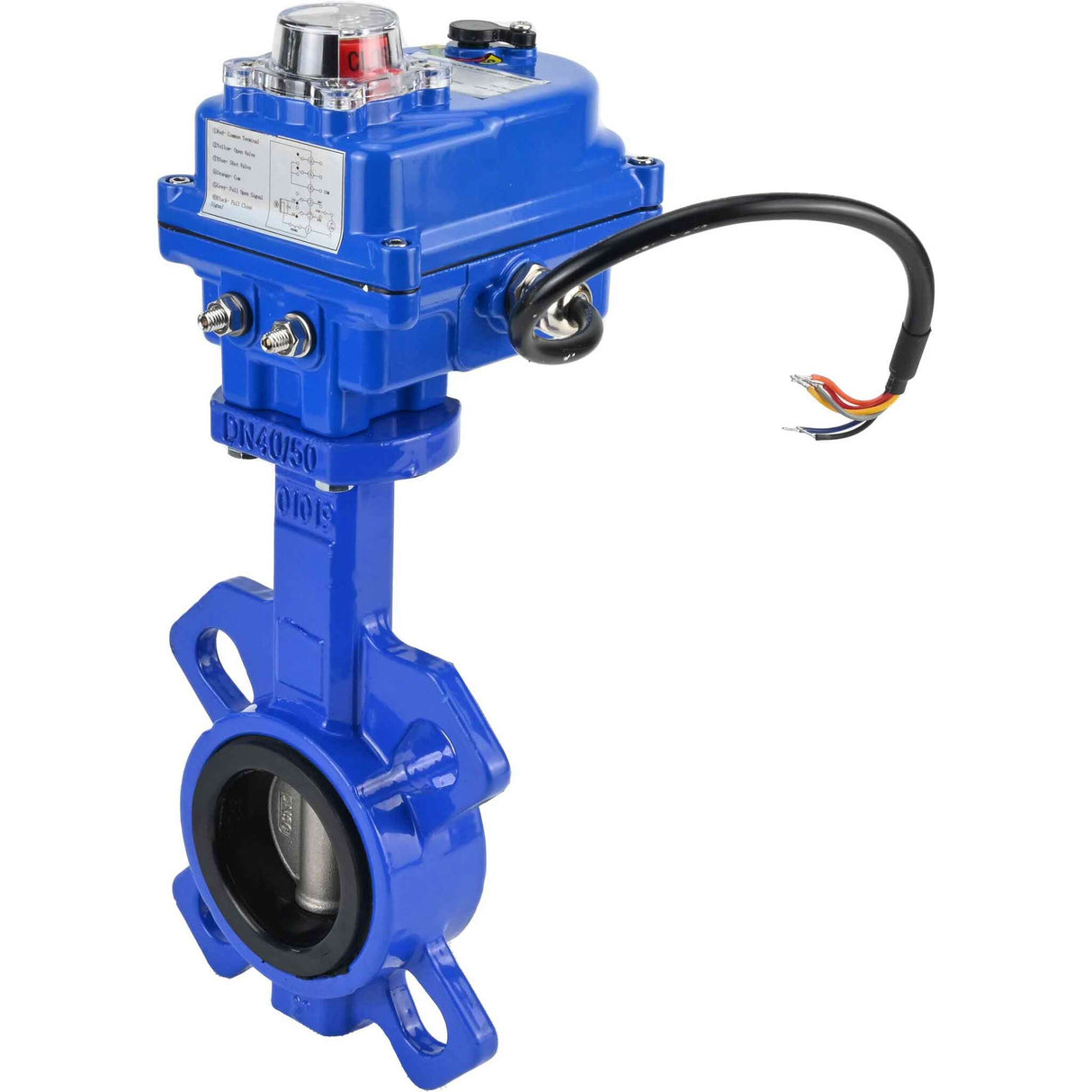 Wasser-Drosselklappe Elephant WBV1332N-2W-Fb-H Gehäusematerial - Gusseisen GGG50, Scheibenmaterial - Edelstahl 316L, Dichtung - NBR mit Elektroantrieb Elephant 220V