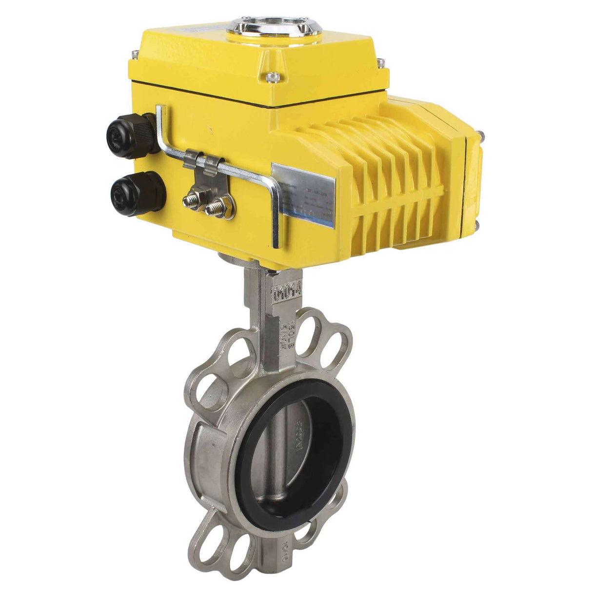 Wasserabsperrklappe Elephant 316l-nbr-elephant-24v, Gehäusematerial – Edelstahl AISI 316L, Scheibenmaterial – Edelstahl AISI 316L, Dichtung – NBR, elektrischer Antrieb betätigt