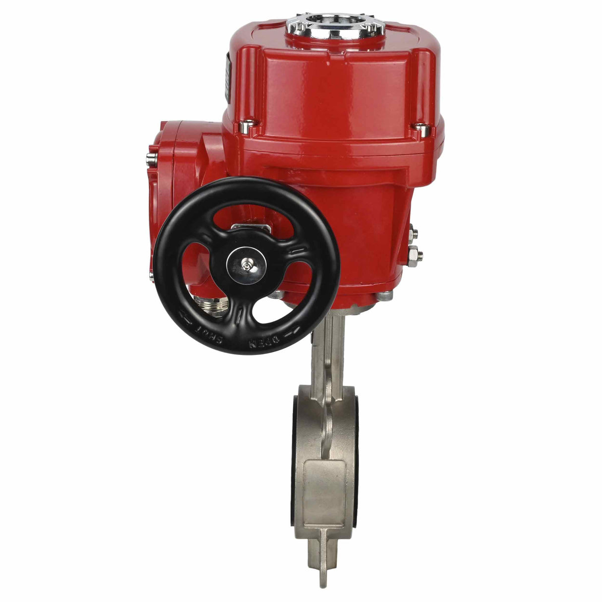 Wasser-Schmetterlingsventil Elephant 316L-316L-PTFE Gehäusematerial - Edelstahl AISI 316L, Scheibenmaterial - Edelstahl AISI 316L, Dichtung - PTFE mit 1/4-Umdrehung elektrischem Antrieb Elephant QT-W (M) EX 380V