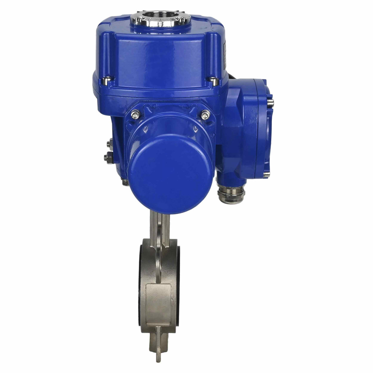 Absperrschmetterlingsventil Elephant 316L-316L-PTFE Gehäusematerial - Edelstahl AISI 316L, Scheibenmaterial - Edelstahl AISI 316L, Dichtung - PTFE mit 1/4-Umdrehung elektrischem Antrieb Elephant QT-W (M) 380V