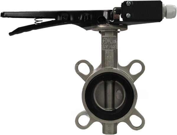 Wasser-Schmetterlingsventil Elephant WBV3131V-2W-Fb-H, Gehäusematerial - Edelstahl AISI 304, Scheibenmaterial - Edelstahl AISI 304, Dichtung - Viton, Griff, LSU LS-103