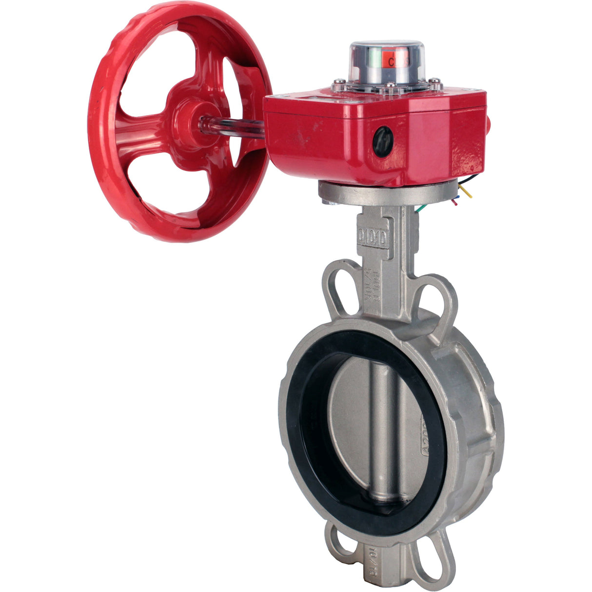 Wasser-Schmetterlingsventil Elephant WBV3131E-2W-Fb-H, Gehäusematerial - Edelstahl AISI 304, Scheibenmaterial - Edelstahl AISI 304, Dichtung - EPDM, Getriebe HGBF RQN