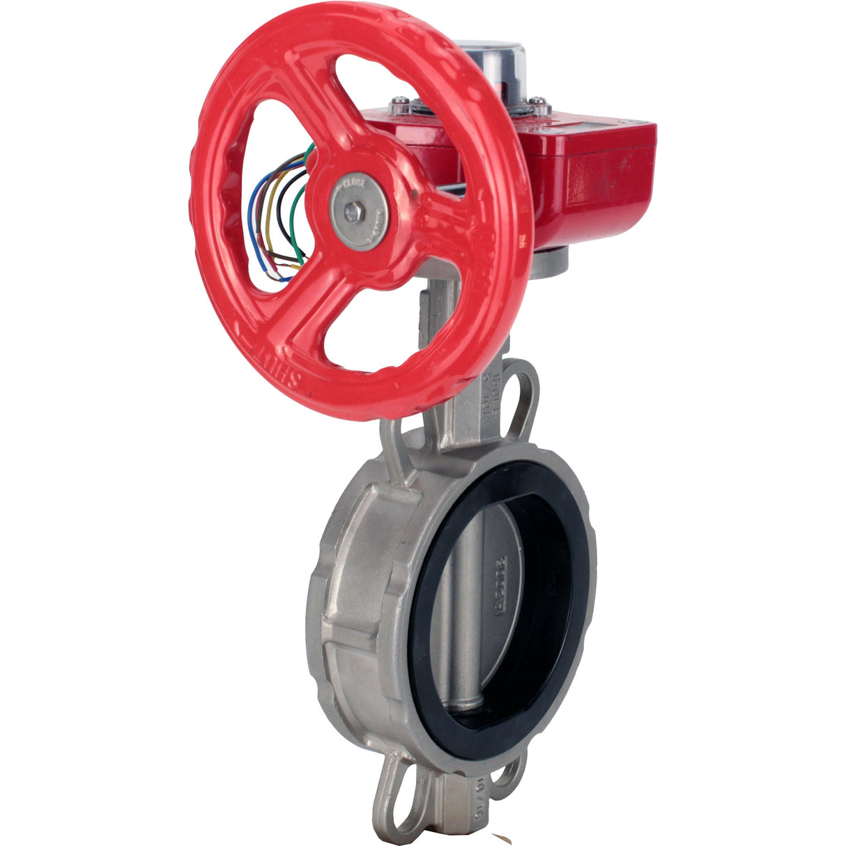 Wasser-Schmetterlingsventil Elephant WBV3131E-2W-Fb-H, Gehäusematerial - Edelstahl AISI 304, Scheibenmaterial - Edelstahl AISI 304, Dichtung - EPDM, Getriebe HGBF RQN