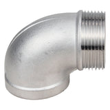 Bogen (Winkel) Stahl Elephant PN16 90° Winkel, mit Gewinde, Körper - Edelstahl 304, Anschluss - Außen-/Innengewinde
