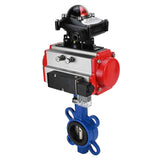 Wasserabsperrklappe Elephant g50-g40-epdm-elephant-da-4m310-110/220v-apl-210n, Gehäusematerial – Gusseisen GGG50, Scheibenmaterial – Gusseisen GGG40, Dichtung – EPDM, pneumatischer Antrieb betätigt