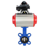 Wasserabsperrklappe Elephant g50-g40-epdm-elephant-da-4m310-110/220v-apl-210n, Gehäusematerial – Gusseisen GGG50, Scheibenmaterial – Gusseisen GGG40, Dichtung – EPDM, pneumatischer Antrieb betätigt