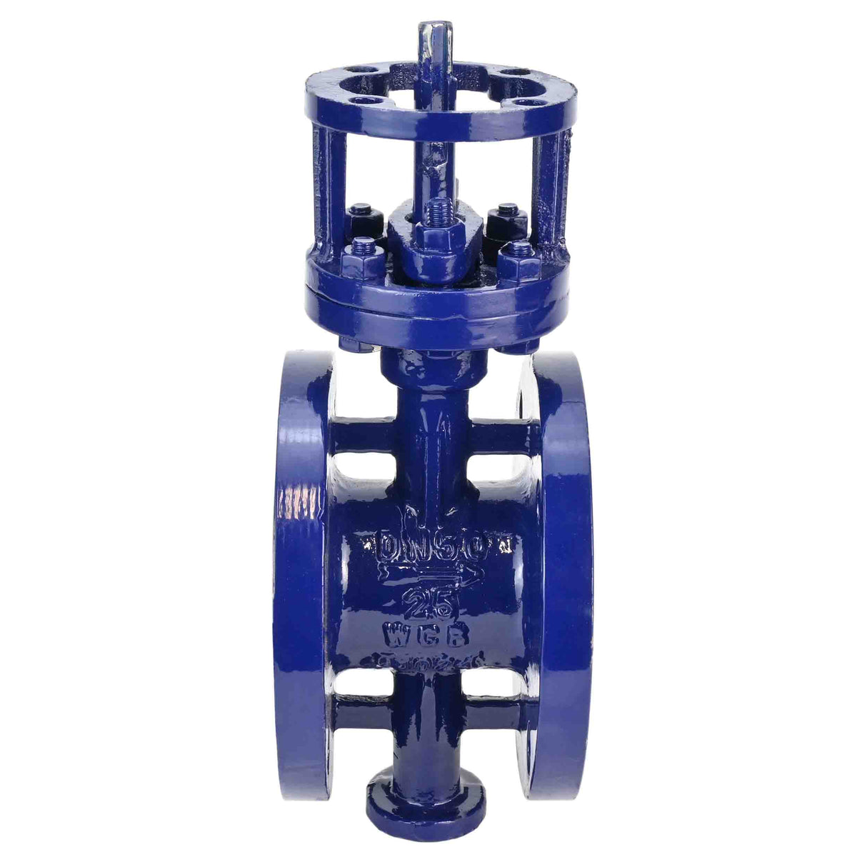 Wasserabsperrklappe Elephant WBV3EX-3431M-1W-F-ISO, Gehäuse - Kohlenstoffstahl, Klappenscheibe - Edelstahl AISI 304, Dichtung - Metall, nur Spindel