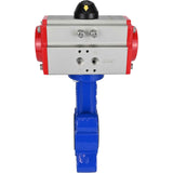 Wasser-Schmetterlingsventil Elephant WBV1631E-2W-Fb-H, Gehäusematerial - Gusseisen QT450, Scheibenmaterial - Edelstahl AISI 304, Dichtung - EPDM, mit pneumatischem Doppelwirkungsantrieb PA-DA