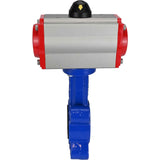 Wasser-Schmetterlingsventil Elephant WBV1631E-2W-Fb-H, Gehäusematerial - Gusseisen QT450, Scheibenmaterial - Edelstahl AISI 304, Dichtung - EPDM, mit pneumatischem Doppelwirkungsantrieb PA-DA
