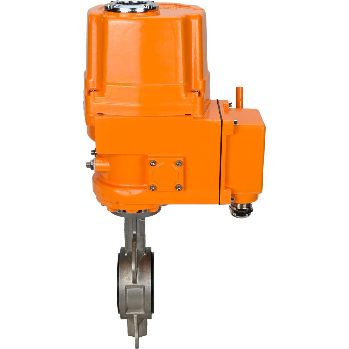 Wasserabsperrklappe Elephant 316l-316l-viton-elephant-ex-110/220, Gehäusematerial – Edelstahl AISI 316L, Scheibenmaterial – Edelstahl AISI 316L, Dichtung – VITON, elektrischer Antrieb betätigt