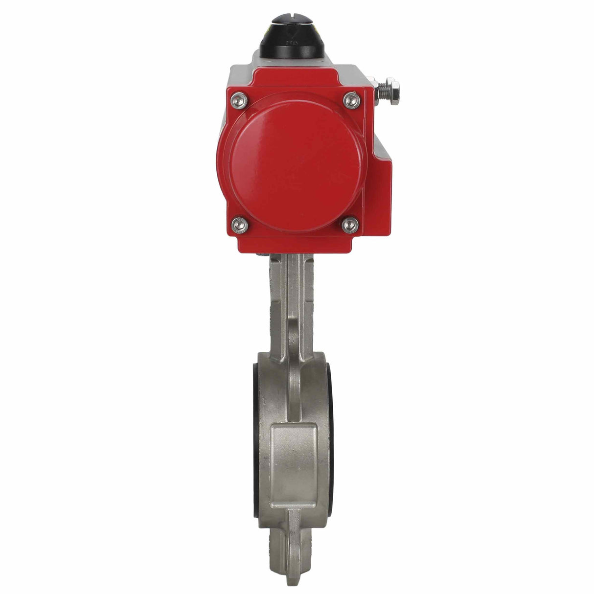 Wasser-Schmetterlingsventil Elephant WBV3131N-2W-Fb-H, Gehäusematerial - Edelstahl AISI 304, Scheibenmaterial - Edelstahl AISI 304, Dichtung - NBR, pneumatischer Antrieb PA-DA Doppelwirkung