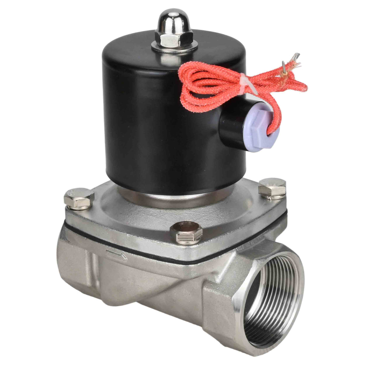Zweiwege-Elektromagnetventil, normalerweise geschlossen, direkt wirkend, Elephant VS2W-101E-NC EPDM 24 V, Gehäusematerial – Edelstahl AISI 304, Dichtung – EPDM