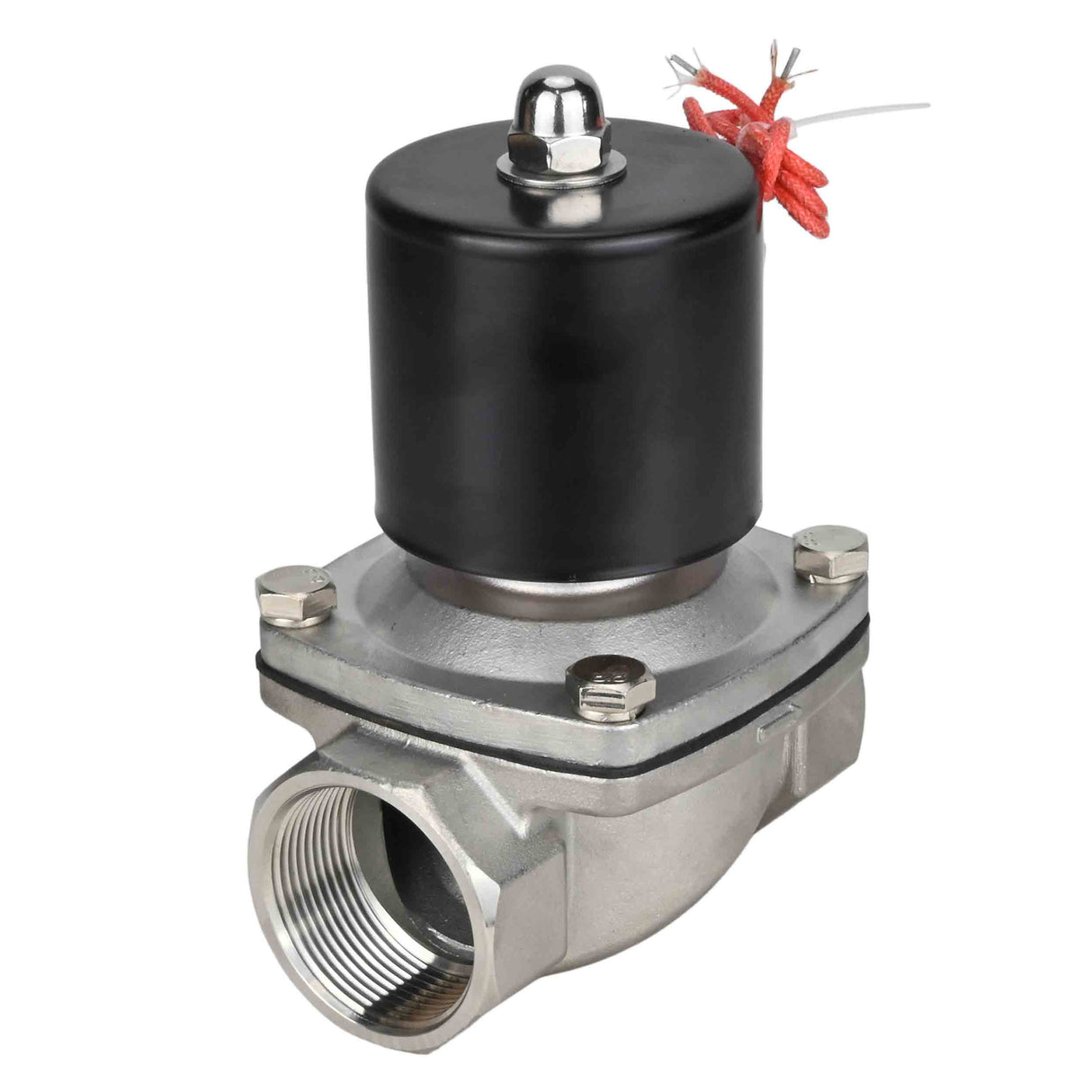 Zweiwege-Elektromagnetventil, normalerweise geschlossen, direkt wirkend, Elephant VS2W-101E-NC EPDM 24 V, Gehäusematerial – Edelstahl AISI 304, Dichtung – EPDM