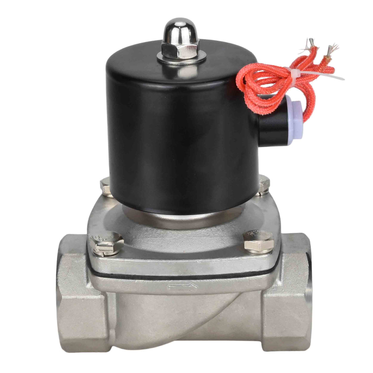 Zweiwege-Elektromagnetventil, normalerweise geschlossen, direkt wirkend, Elephant VS2W-101E-NC EPDM 24 V, Gehäusematerial – Edelstahl AISI 304, Dichtung – EPDM