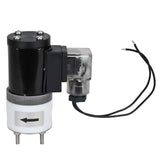 Zweiwege-Elektromagnetventil, normalerweise geschlossen, direkt wirkend, Elephant DHF11-НЗ PTFE VITON G 24V, Gehäusematerial – PTFE, Dichtung – Viton