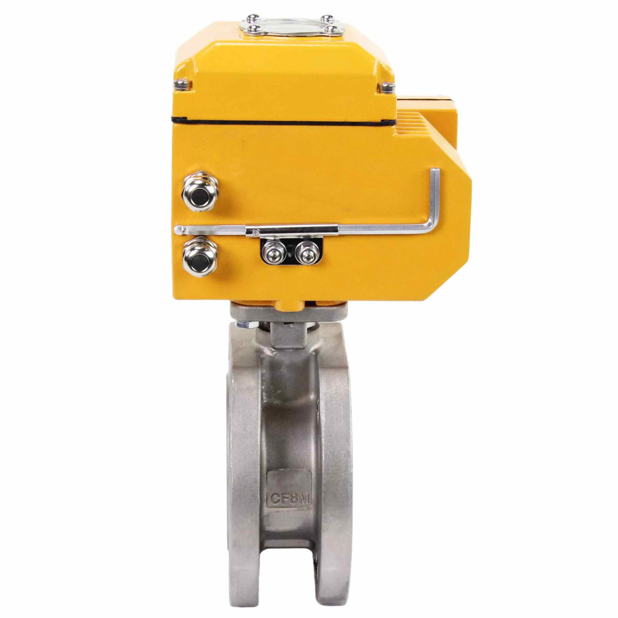 Edelstahl-Kugelhahn Elephant BV3232P-FP-Fb PSI232, Gehäuse - Edelstahl AISI 316, Dichtung - PTFE, voller Durchgang, Kompaktflansch, elektrischer Antrieb Elephant-003 24 V
