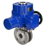 Edelstahl-Kugelhahn Elephant-BVсFP.316.200 PSI232 mit vollem Durchgang, Kompaktflansch, elektrischer Schwenkantrieb Elephant QT-W (M) 220 V