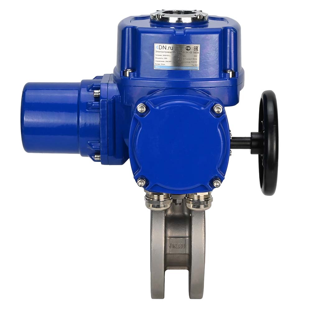 Edelstahl-Kugelhahn Elephant-BVсFP.316.200 PSI232 mit vollem Durchgang, Kompaktflansch, elektrischer Schwenkantrieb Elephant QT-W (M) 220 V